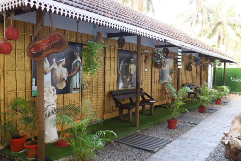 Veda5 Ayurveda Naturopathy Yoga Wellness Clinic Retreat in Kerala India Kuri Kuzhi Beach Kaipamangalam Thrissur Kochi Bharat Care 247 Tripadvisor Best of the Best Ayur Gold by Govt 5 768x512