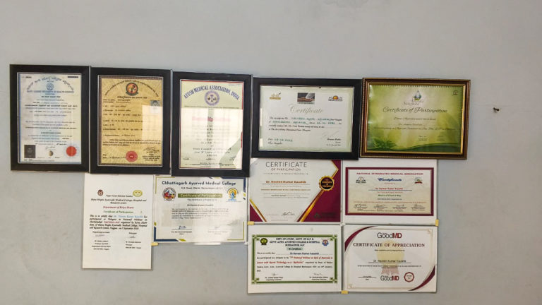 Ayurveda Doctor Dr Naveen Kumar Kaushik Srijan Ayurved Clinic Bilaspur Chhattisgarh 2 768x432